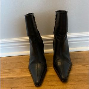 Leather Upper High Heels